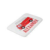 Tapis De Bain Nom de camion de pompiers (Angle)