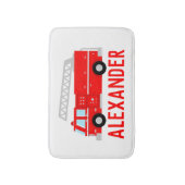 Tapis De Bain Nom de camion de pompiers (Devant (Vertical))