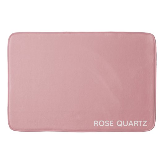 Tapis De Bain Nom de couleur rose quartz rose (Devant)