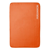 Tapis De Bain Nom de couleur rouge persimon (devant Vertical)