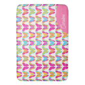 Tapis De Bain Nom des papillons arc-en-ciel mignon de la fille M (devant Vertical)