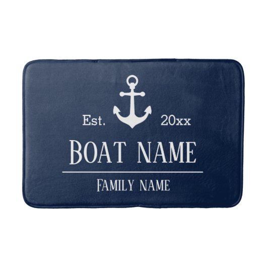 Tapis De Bain Nom du bateau (Devant)