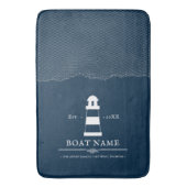 Tapis De Bain Nom du bateau Phare personnalisé (devant Vertical)