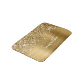 Tapis De Bain Nom du glamour doré Glittery (Angle)