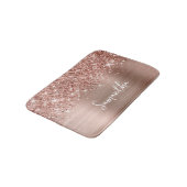 Tapis De Bain Nom du glamour or Rose Glitt (Angle)