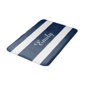 Tapis De Bain Nom du Motif Modern Blue Stripes (Angle)