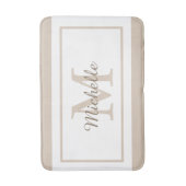 Tapis De Bain Nom élégant en écriture monogramme (Devant (Vertical))