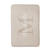 Tapis De Bain Nom élégant en écriture monogramme (Devant (Vertical))