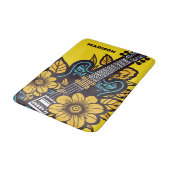 Tapis De Bain Nom et couleur personnalisés (Angle)