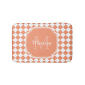 Tapis De Bain Nom Monogrammé - orange clair tendance (Devant)