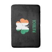 Tapis De Bain Nom personnalisé Celtic Irlande Shamrock Drapeau i (Devant (Vertical))