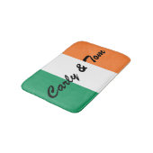 Tapis De Bain Nom personnalisé drapeau irlandais bmt (Angle)