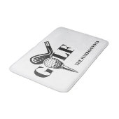 Tapis De Bain Nom personnalisé Golf (Angle)