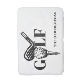 Tapis De Bain Nom personnalisé Golf (Devant (Vertical))