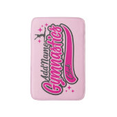 Tapis De Bain NOM personnalisé Gymnaste Split Leap Gymnastique (Devant (Vertical))