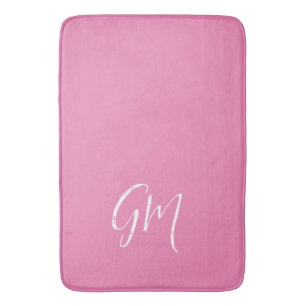 Tapis De Bain Nom personnalisé Initiales personnalisées deux let
