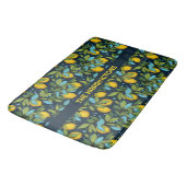 Tapis De Bain Nom personnalisé Motif citron (Angle)