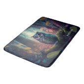 Tapis De Bain Nom personnalisé Owl Forest (Angle)