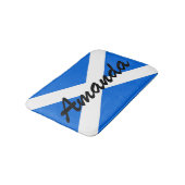 Tapis De Bain Nom personnalisé sur Scottish Flag bmcnt (Angle)