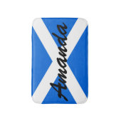 Tapis De Bain Nom personnalisé sur Scottish Flag bmcnt (Devant (Vertical))