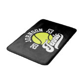 Tapis De Bain NOM Personnalisé Tennis Lecteur Racket Ball Court (Angle)