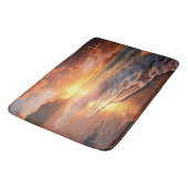 Tapis De Bain Nom personnalisé Tropical Beach Sunset (Angle)