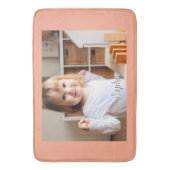 Tapis De Bain Nom photo et script de votre enfant, Pêche (devant Vertical)