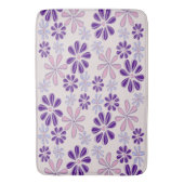 Tapis De Bain Nom Pink Indigo Doodle Fleur (devant Vertical)