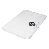Tapis De Bain Nom simple de l'hôtel et du restaurant en blanc (Angle)