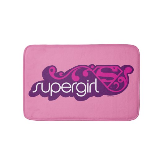 Tapis De Bain Nom Super Supergirl et Bouclier S (Devant)