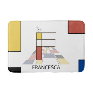 Tapis De Bain Noplasticisme incroyable Art Monogramme. Lettre F