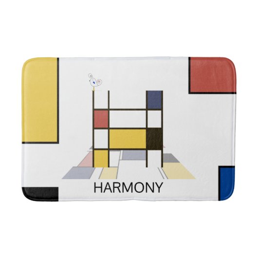 Tapis De Bain Noplasticisme incroyable Art Monogramme. Lettre H (Devant)