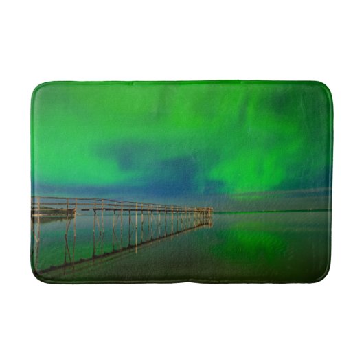 Tapis De Bain Northern Lights | Lake Winnipeg Canada, Manitoba (Devant)