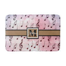 Note musicale colorée Musicien Monogramme