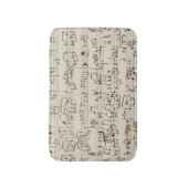 Tapis De Bain Notes de musique (Devant (Vertical))