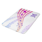 Tapis De Bain NOTES DE MUSIQUE Monogramme (Angle)