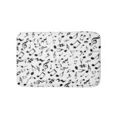 Tapis De Bain Notes de musique noire classique et simple sur le (Devant)