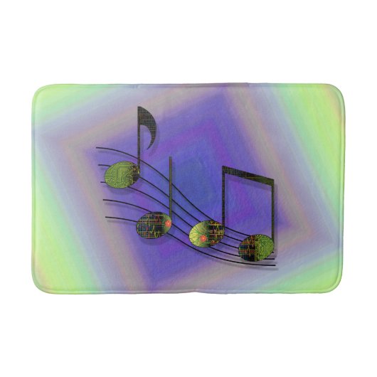 Tapis de bain notes Dubstep (Devant)