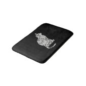 Tapis De Bain Notes musicales Amoureux des chats - Musicien mini (Angle)