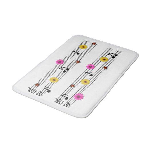 Tapis De Bain Notes musicales Bath Mat (Angle)