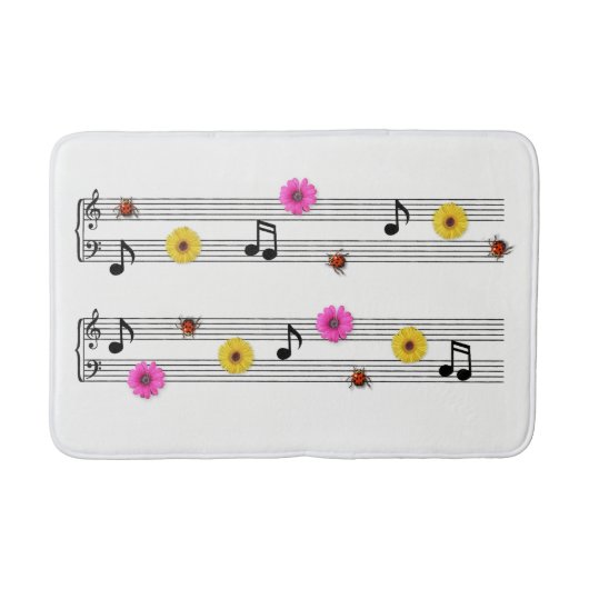Tapis De Bain Notes musicales Bath Mat (Devant)