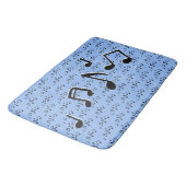 Tapis De Bain Notes musicales Design Douche rideau (Angle)