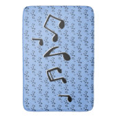 Tapis De Bain Notes musicales Design Douche rideau (devant Vertical)