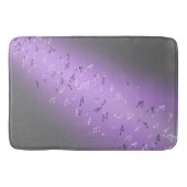 Tapis De Bain Notes musicales Mat de bain violet brillant (Devant)