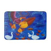 Tapis De Bain Nourrir Les Canards Peinture Acrylique Art (Devant)