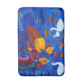 Tapis De Bain Nourrir Les Canards Peinture Acrylique Art (Devant (Vertical))