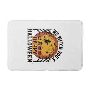 Tapis De Bain Nous vous souhaitons un joyeux Halloween Vintage