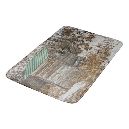 Tapis De Bain Nouveau toit en métal vert sur Outhouse (Angle)