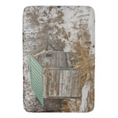 Tapis De Bain Nouveau toit en métal vert sur Outhouse (devant Vertical)