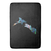 TAPIS DE BAIN NOUVELLE-ZÉLANDE CARTE PAUA (devant Vertical)